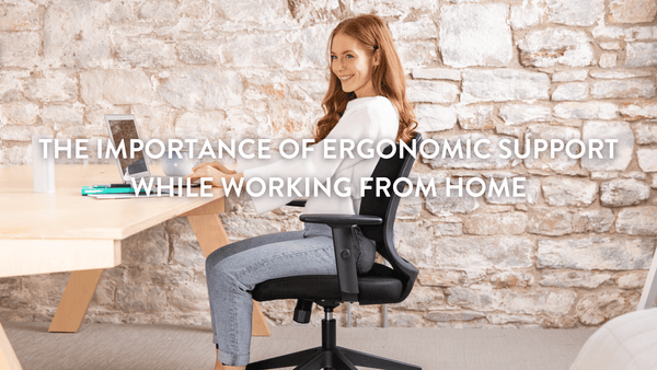 Person sitting on an office chair at a desk
